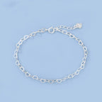 S925 Silver Heart Bracelet Simple Temperament Heart-shaped